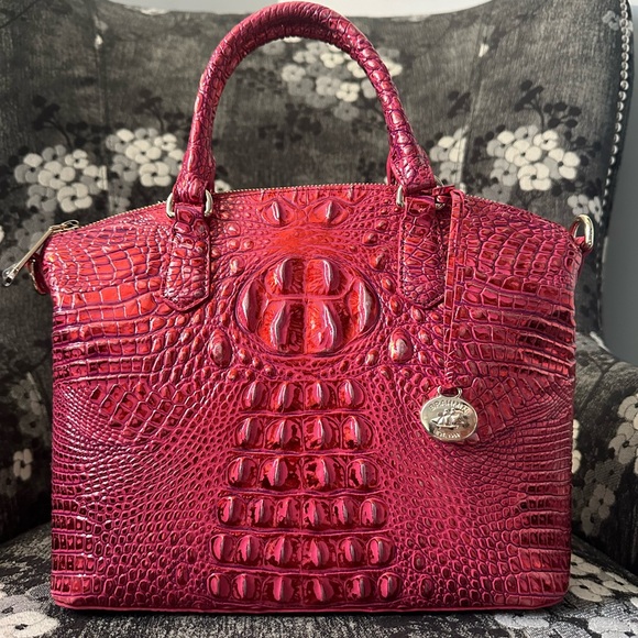 Brahmin Handbags - Brahmin Duxbury Satchel Red Dragon Melborune